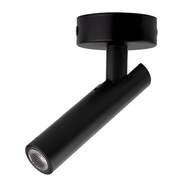 SPOT LED PETIT 2W ALUM RED 140MM SOB BIVOLT 3000K - PRETO