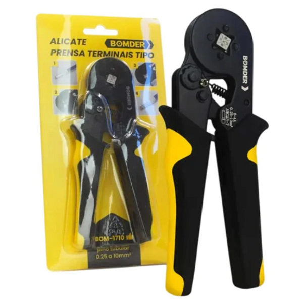 ALICATE PRENSA TERM PINO TUB 0,25 A 10MM BOM-1710