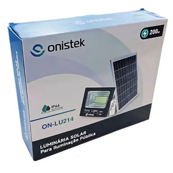 LUIMINARIA LED SOLAR REFLETOR - REF: ON-LU214 200W