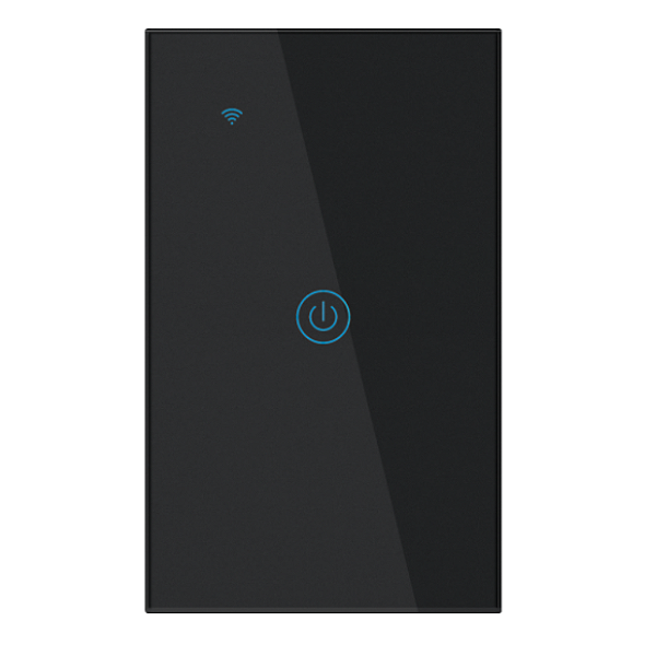 INTERRUPTOR INTELIGENTE TOUCH COM 1 BOTAO - WIFI/BLUETOOTH - TENSAO DE ENTRADA (BIVOLT): 100-240V - ALPHA-100-1P