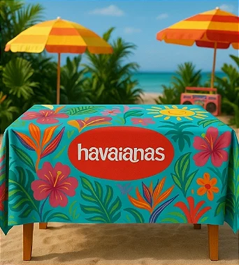 Toalha de Mesa Personalizada em OXFORD Largura 140cm