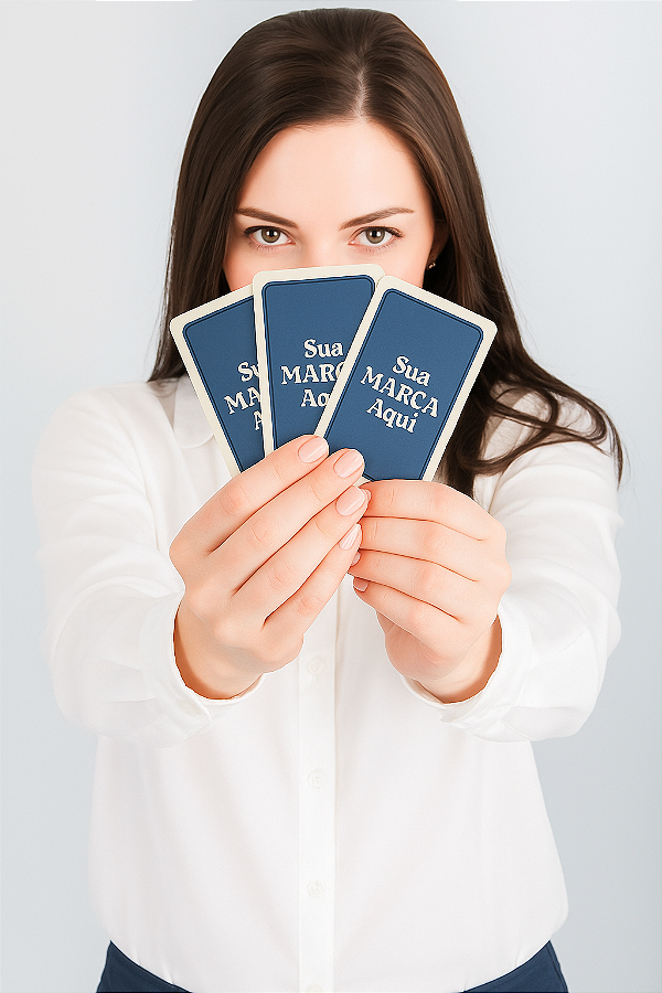 Kit com 10 Baralhos com Caixa e Verso Personalizados