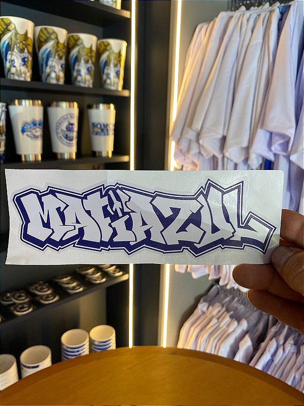 Sticker Máfia Azul Grafiti Anos 90