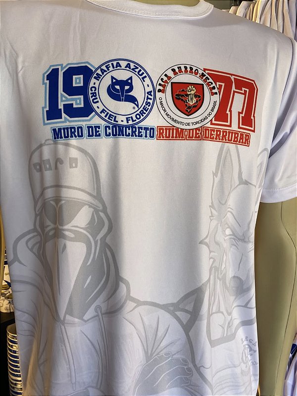Camisa União Tudo 77 Máfia Azul Raça Rubro Negra