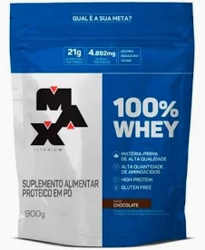 Whey 100% Max Titanium 900g Chocolate