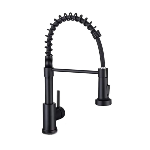 TORNEIRA DE COZINHA MONOCOMANDO GOURMET AÇO INOX HONGYU - PRETO FOSCO