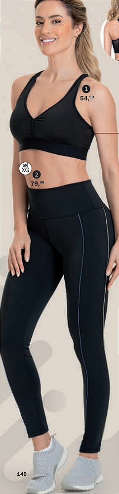 Legging Dicarla Ultraleve preta G