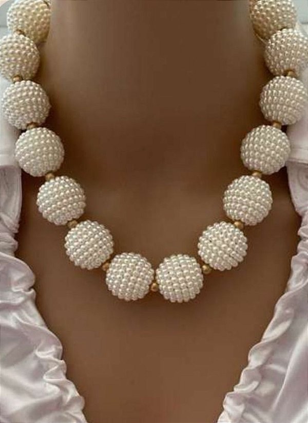 COLAR BOLOTA PEROLA