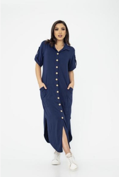 VESTIDO CHEMISE- gg veste 46-48