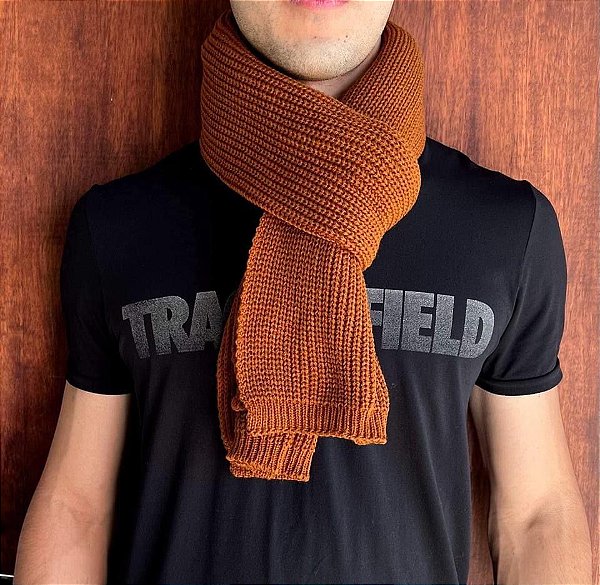 Cachecol masculino tricô - unissex