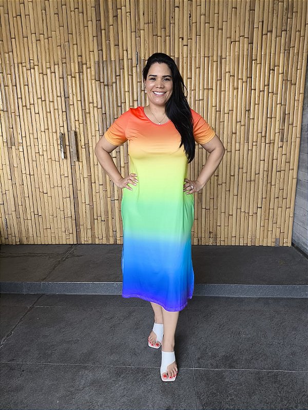 VESTIDO ARCO-IRIS (veste 42/44)