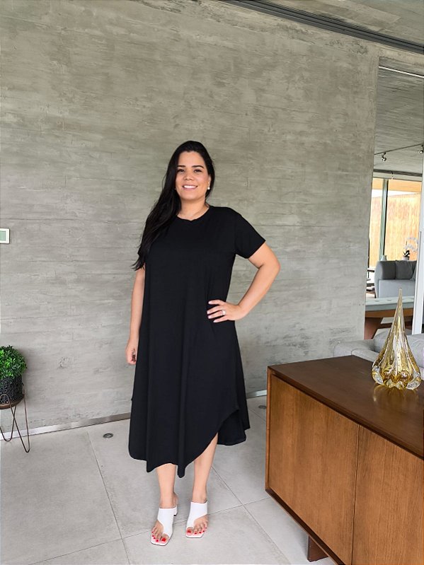 VESTIDO BB MANGA CURTA PLUS SIZE