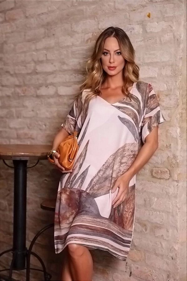 VESTIDO CREPE FRESQUINHO VERÃO