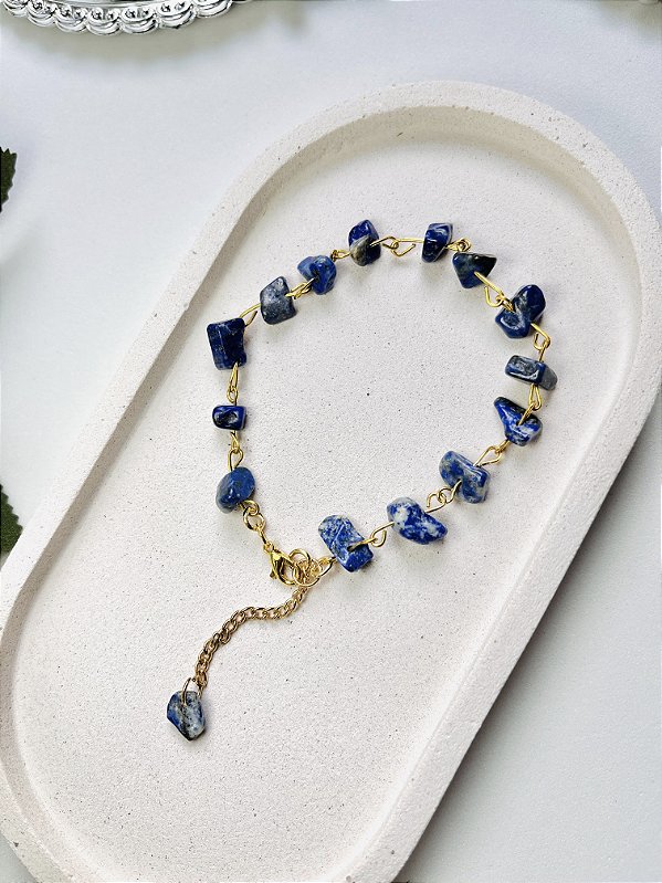 Pulseira em Pedra Sodalita