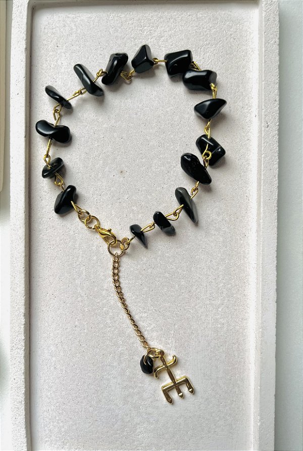 Pulseira em Pedras Onix