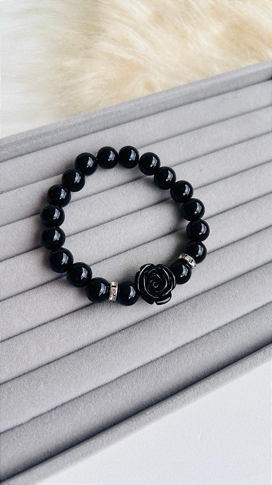 Pulseira Rosa Negra