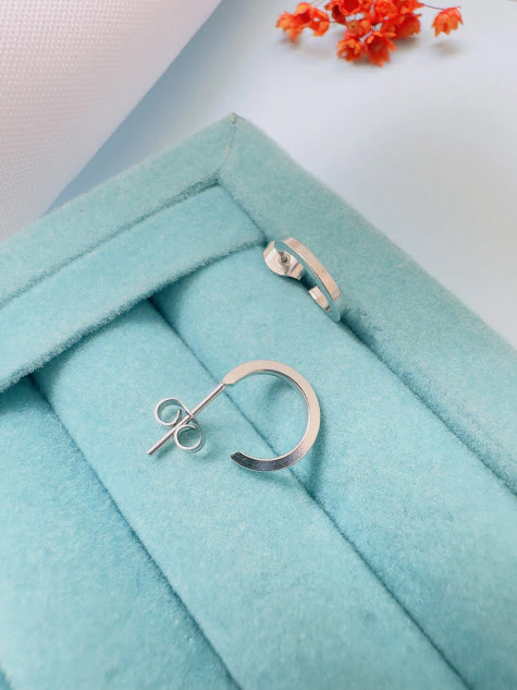 BRINCO DE ARGOLINHA P FINA - AÇO INOX