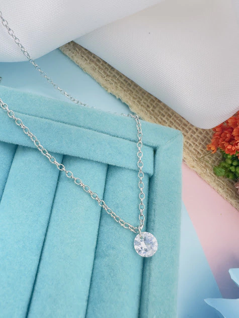 COLAR PONTO LUZ 45CM - AÇO INOX