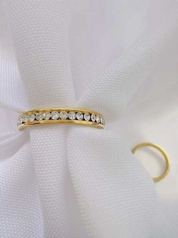 ANEL CRAVEJADO 4MM - AÇO INOX DOURADO