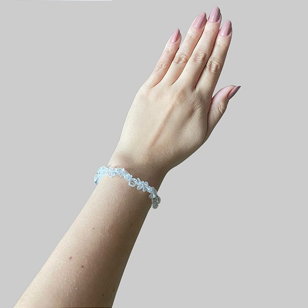Pulseira de Quartzo Cristal- Intensificador, Iluminação e Energização