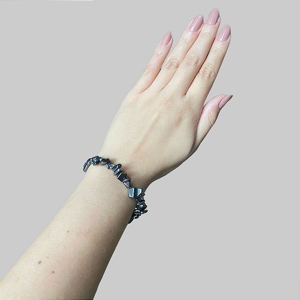 Pulseira de Hematita- Proteção, Disciplina, Afasta Vícios e Melhora Hábitos
