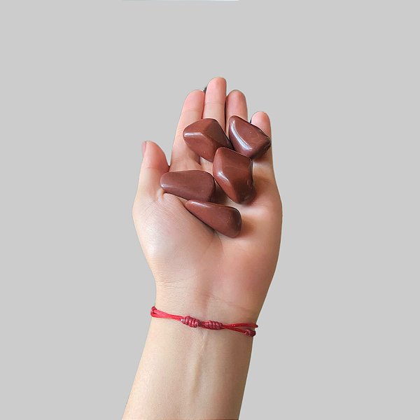 Jaspe Vermelho Rolado- Coragem, Atitude, Vitalidade e Saúde