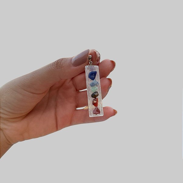 Pingente de 7 Chakras- Alinha os Chakras