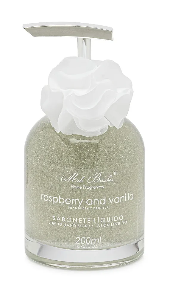 Sabonete Luxo Raspberry and Vanilla Gliter Prata 200ml
