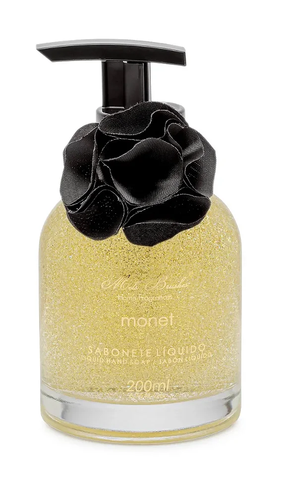 Sabonete Luxo Monet Gliter Dourado 200ml