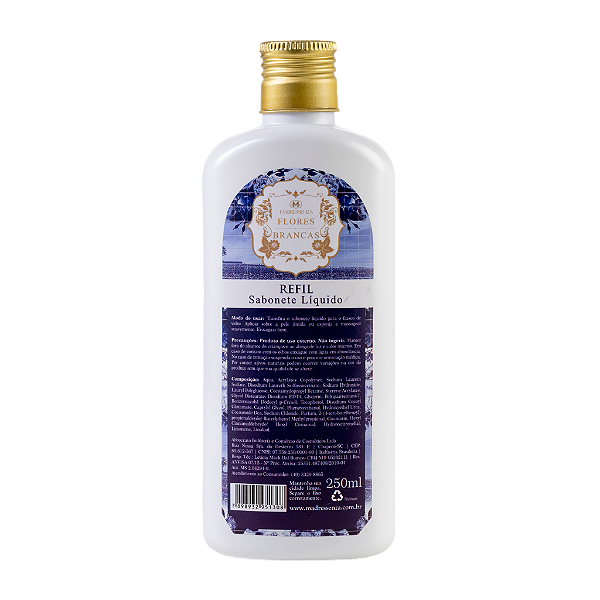 Refil Sabonete Líquido Flores Brancas 250ml