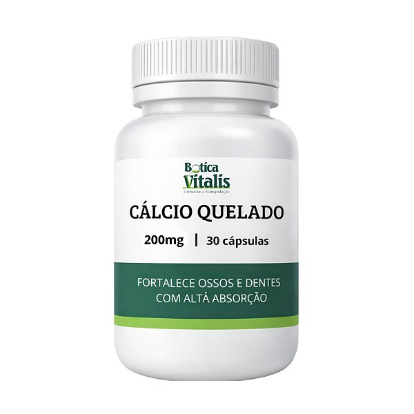 Cálcio Quelado 200mg e 500mg