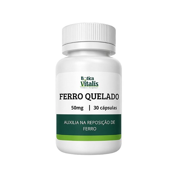 Ferro Quelado 50mg e 100mg