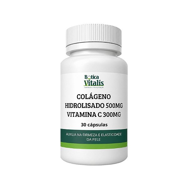 Colágeno Hidrolisado 500mg + Vitamina C 300mg