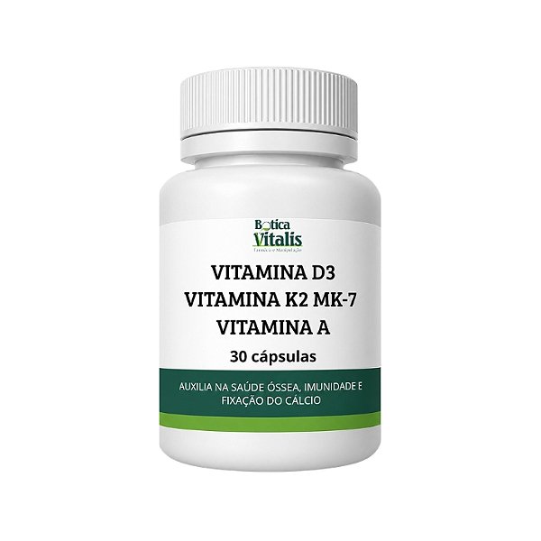 Vitamina D + Vitamina K2 MK-7 + Vitamina A