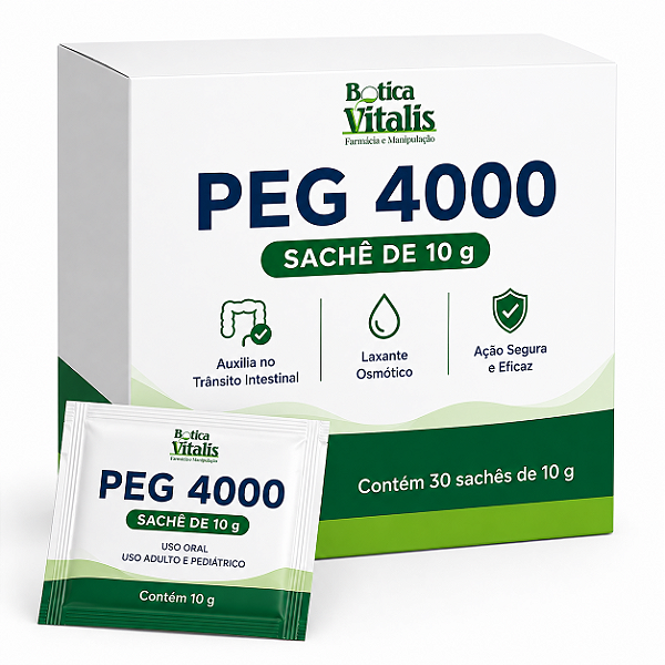 PEG 4000 (polietilenoglicol) em Sachê 10g