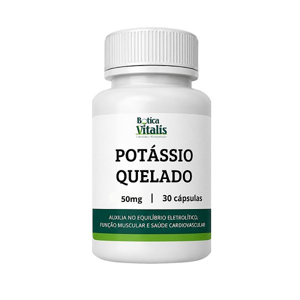Potássio Quelado 50mg e 100mg