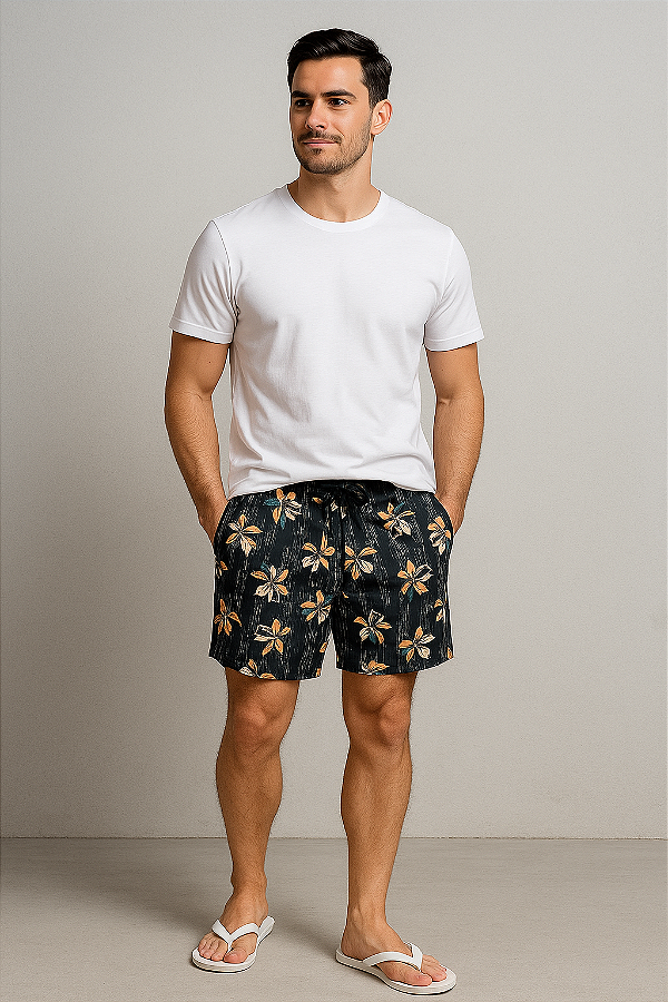 bermuda masculina com elastano