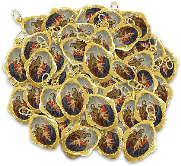 100 Medalhas de Sagrada Familia - Resinadas