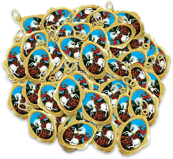 100 Medalhas de São Jorge - Resinadas