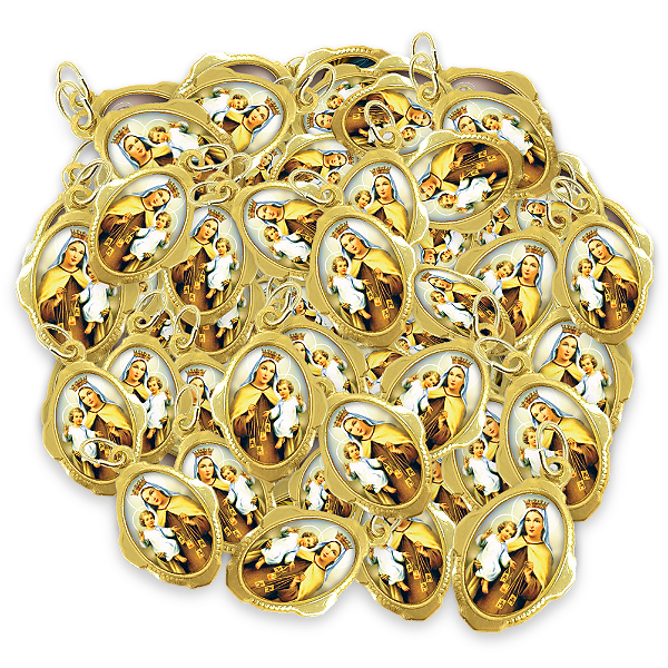 100 Medalhas de Nossa Senhora do Carmo - Resinadas