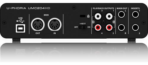 Interface De Áudio Behringer U-phoria Umc204hd