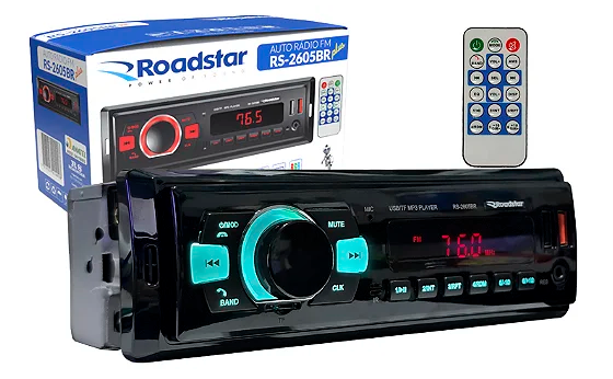 Auto Rádio FM RS-2605BR Plus