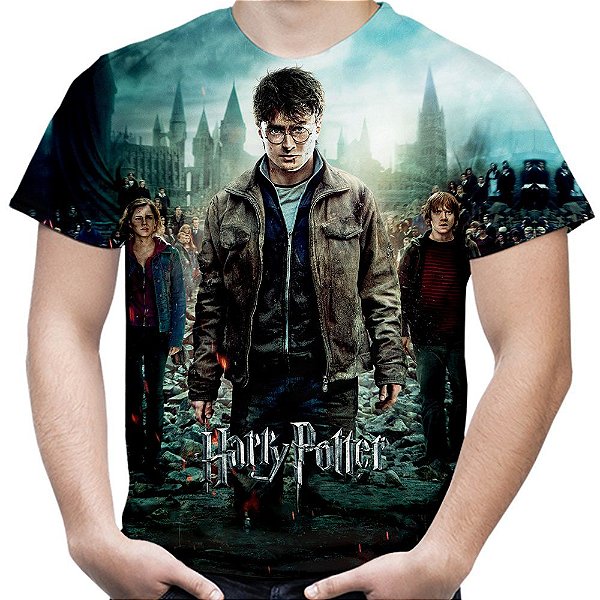 Camiseta Masculina Harry Potter Estampa Total Md03