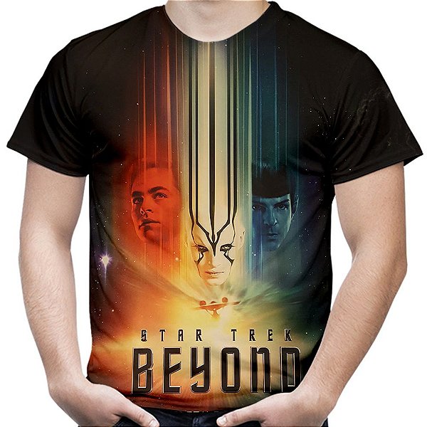 Camiseta Masculina Star Trek Estampa Total Md01