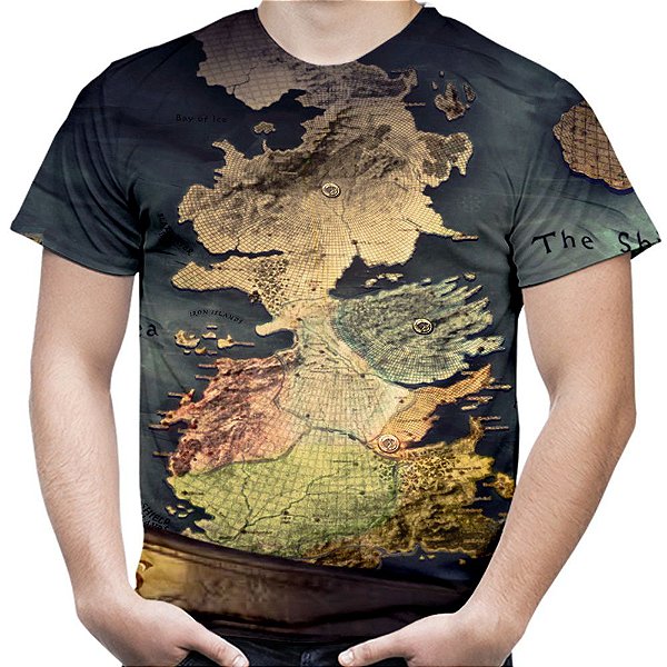 Camiseta Masculina Westeros Game Of Thrones Estampa Total