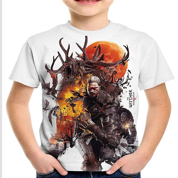 Camiseta Infantil The Witcher 3