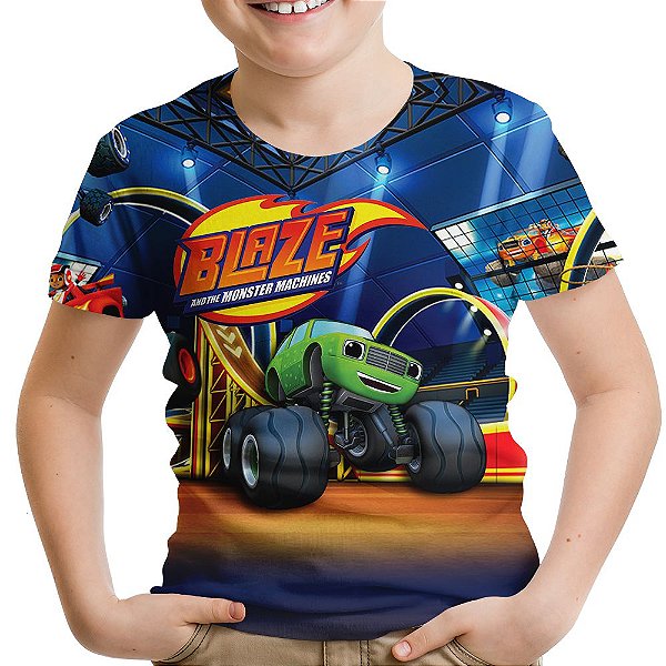 Camiseta Infantil Blaze And The Monster Machines