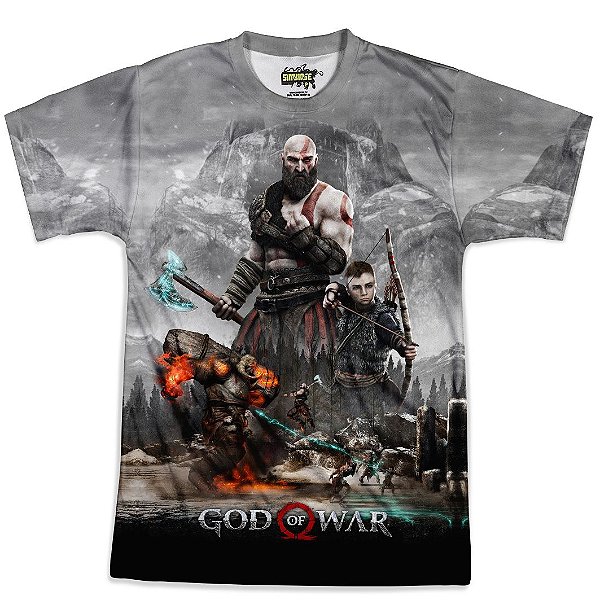 Camiseta Masculina God of War Md01