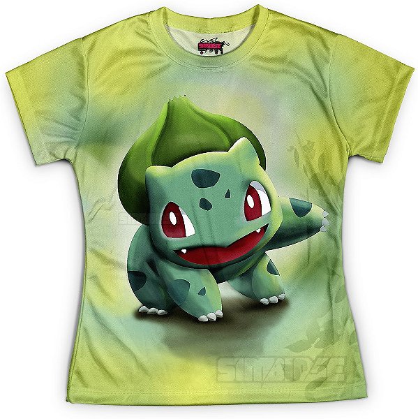 camiseta pokemon feminina