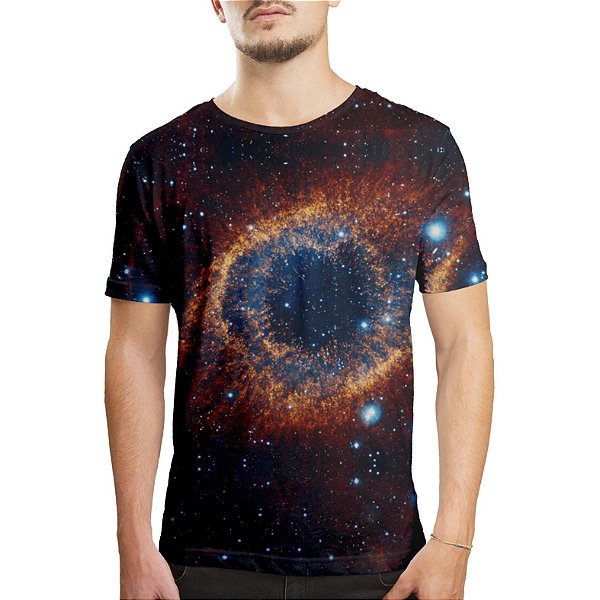 Camiseta Masculina Olho do Universo Estampa Digital